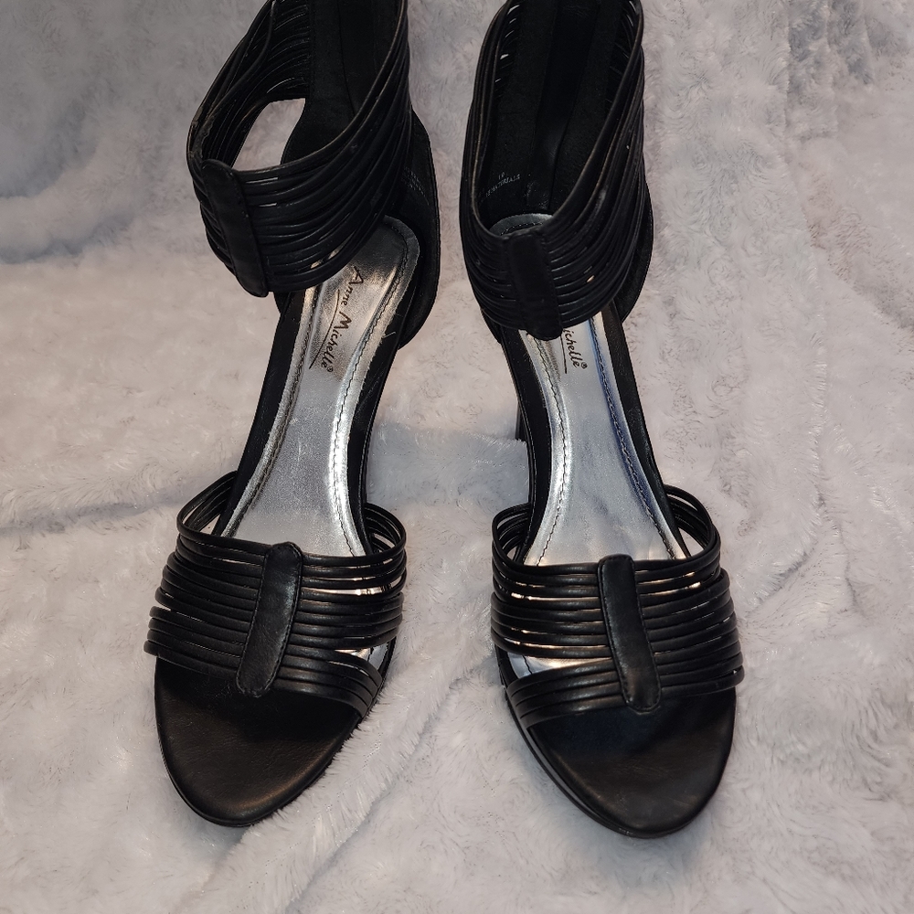 Black cocktail heels